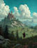 do fantasy background and landscape
