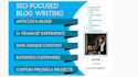 write SEO optimized articles or blog posts
