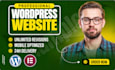 design responsive wordpress landing page with elementor, homepage design