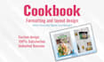 professional cookbook formatting and layout design