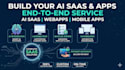 make ai saas , software, webapp , mobile app for you