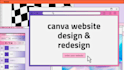 design proffesional website in canva