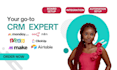 setup monday com clickup zoho crm airtable with n8n automation zapier make com