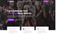 build squarepspace wedding planner website event decorator party rental website