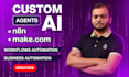 create workflow automation using n8n or make com automation