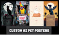 create a stylized ai poster of your pet