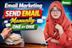 send emails manually one by one per day