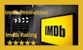 promote your imdb profile to increase the start meter and rating