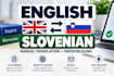 translate english to slovenian and slovenian to english