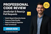 do professional javascript pr code review and feedback