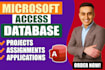 develop microsoft access database project and assignments