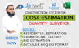 do construction cost estimation, quantity takeoff,material takeoff