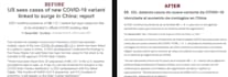 craft mindful text translations