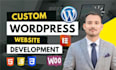 develop a fully functional wordpress website