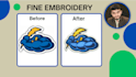 do 3d puff embroidery digitizing in few hours