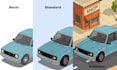 stunning isometric car illustrations