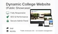 deliver a readymade college website with admin panel