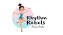 design dance studio mascot logo within new concepts