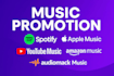 do music promotion spotify music promotion soundcloud apple music youtube music