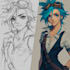 draw anime and game style characters art