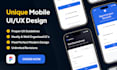 create stunning UI UX figma design for mobile app UI