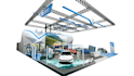 design stunning 3d exhibition booth and event space layouts