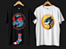 creative different collection designs tshirts, socks