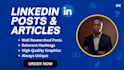 write viral high quality linkedin posts, content wit article
