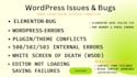 fix wordpress critical errors and elementor issues 24h urgent wp rescue