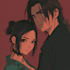 do anime couple art portrait
