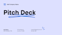 make a customize pitch deck presentation