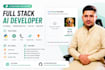 develop fullstack python web application using python flask, fastapi, react js