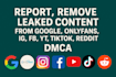 fb ig banning takedown harassing impersonation from x, fb ig