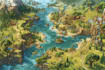 draw fantasy, retro and vintage maps