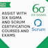 help you complete six sigma and scrum certification courses