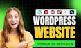 create a modern, responsive, and professional wp website