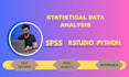 do statistical data analysis using spss, rstudio, python and jamovi
