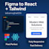 convert figma to react  tailwind  pixel perfect responsive UI