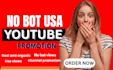 do USA youtube live views with organic promotion