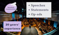 create or edit impactful speeches