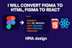 Figma in html, figma in tailwind css, figma in react umwandeln