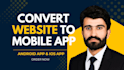 convert your website to eyecatching app, fix bugs, and publish it