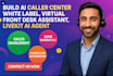 build ai caller center white label, virtual front desk assistant, livekit agent