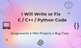 write or debug small projects in c, cpp, or python