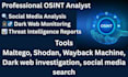 be your osint analyst, digital footprint, background check and deep web expert