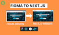 convert figma to nextjs react website tailwind css