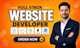 build website as a full stack developer, frontend developer, website developer