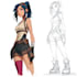 draw anime and game style characters art