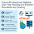 create free hosting website, domain transfer and migration