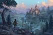 do fantasy landscape illustrations